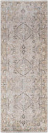 Goose Lake Traditional Taupe Washable Area Rug