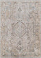 Goose Lake Traditional Taupe Washable Area Rug