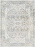 Dry Ridge Traditional Taupe Washable Area Rug