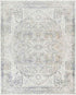 Dry Ridge Traditional Taupe Washable Area Rug