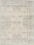 East Traditional Light Gold Washable Area Rug