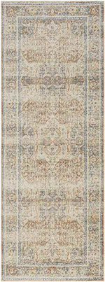 East Traditional Burnt Orange Washable Area Rug