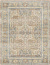 East Traditional Burnt Orange Washable Area Rug