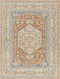 Edmond Traditional Burnt Orange Washable Area Rug