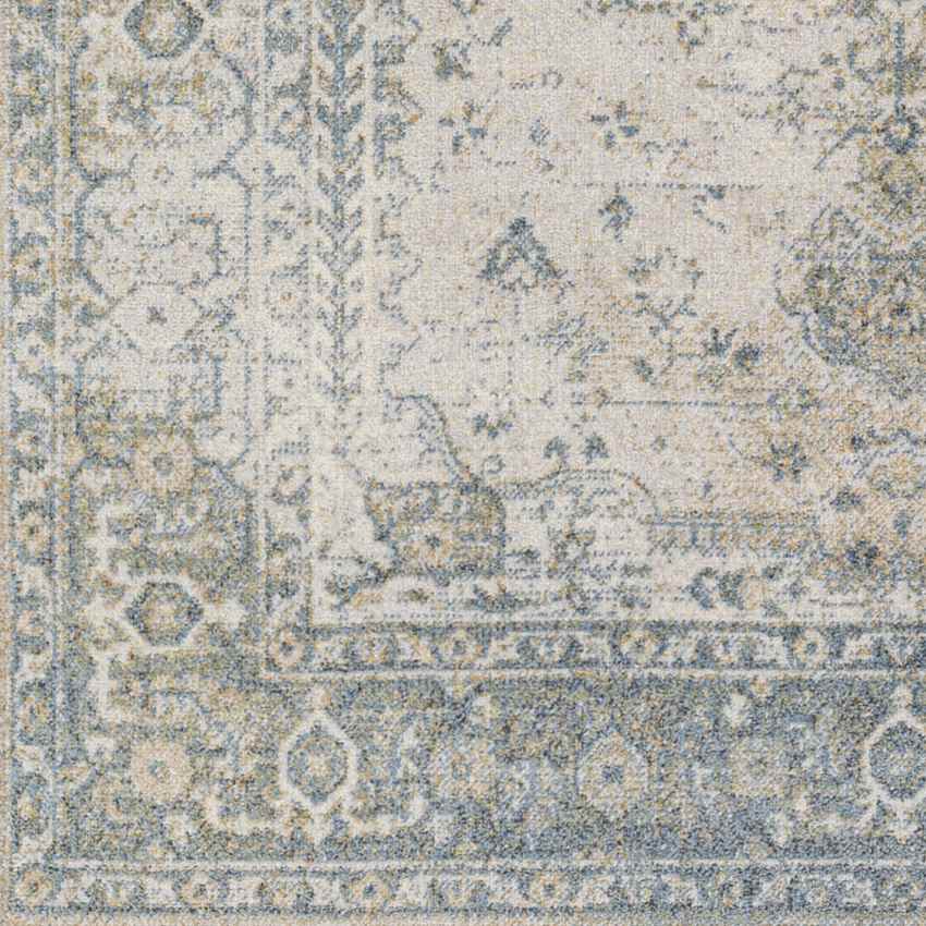 Edmond Traditional Denim Washable Area Rug