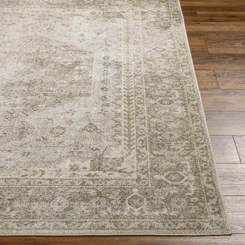 Edmond Traditional Camel Washable Area Rug