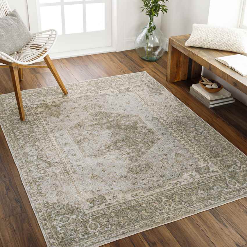 Edmond Traditional Camel Washable Area Rug