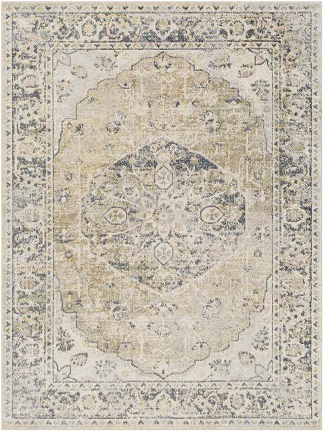 Edmonson Traditional Brown Washable Area Rug