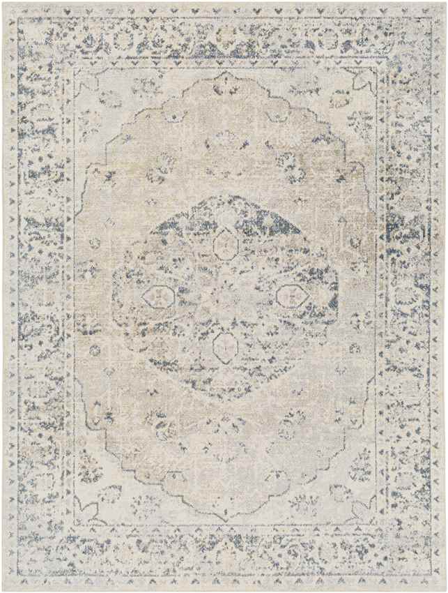 Edmonson Traditional Oatmeal Washable Area Rug