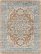 Elkhorn Traditional Burnt Orange Washable Area Rug