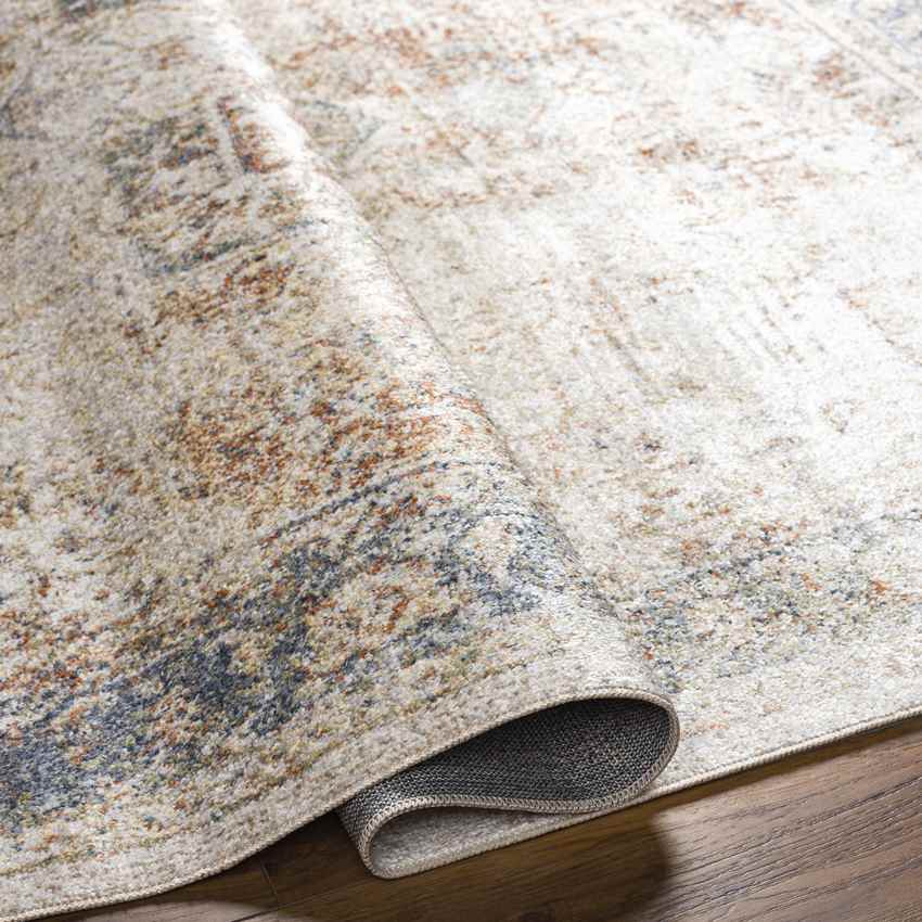 Elkton Traditional Burnt Orange Washable Area Rug