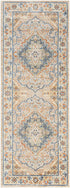 Ellinwood Traditional Oatmeal/Rust Washable Area Rug