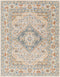 Ellinwood Traditional Oatmeal/Rust Washable Area Rug