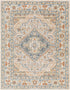 Ellinwood Traditional Oatmeal/Rust Washable Area Rug