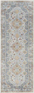 Elmdale Traditional Denim Washable Area Rug