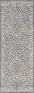 Elsmore Traditional Dark Blue Washable Area Rug