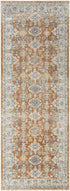 Emporia Traditional Burnt Orange Washable Area Rug