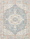 Ensign Traditional Burnt Orange Washable Area Rug