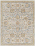 Eskridge Traditional Burnt Orange Washable Area Rug