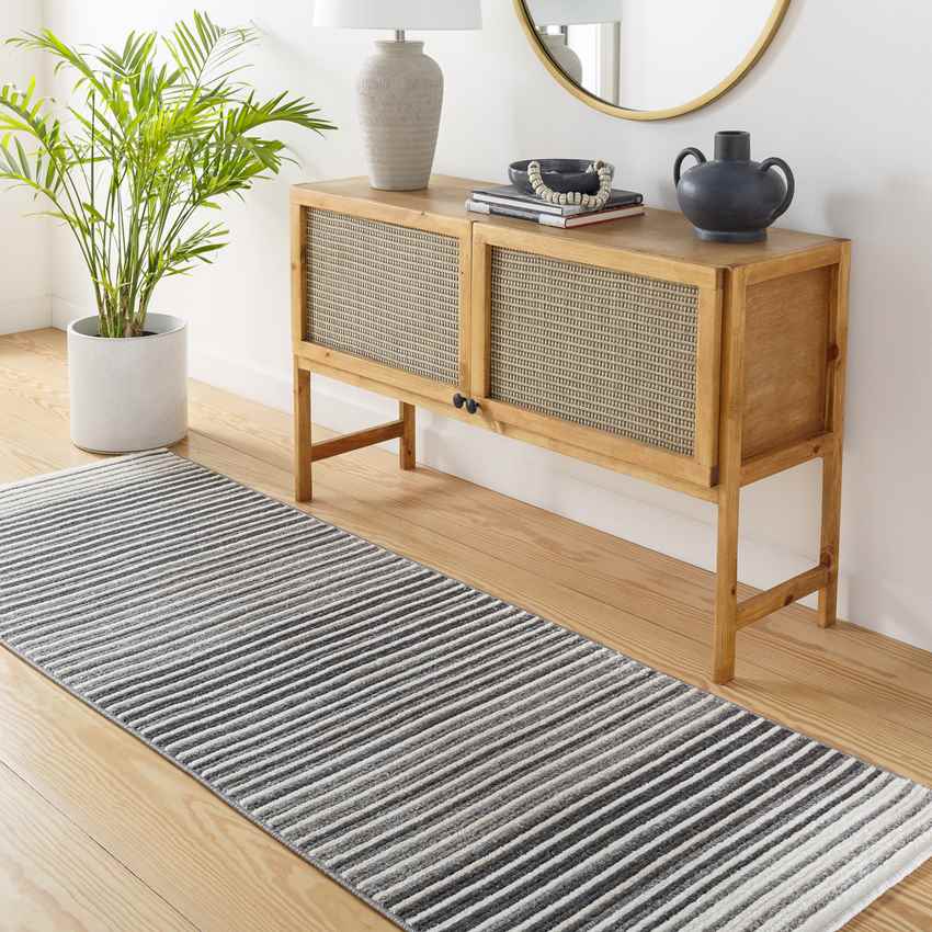 Alfombra Brandenburg Modern Charcoal