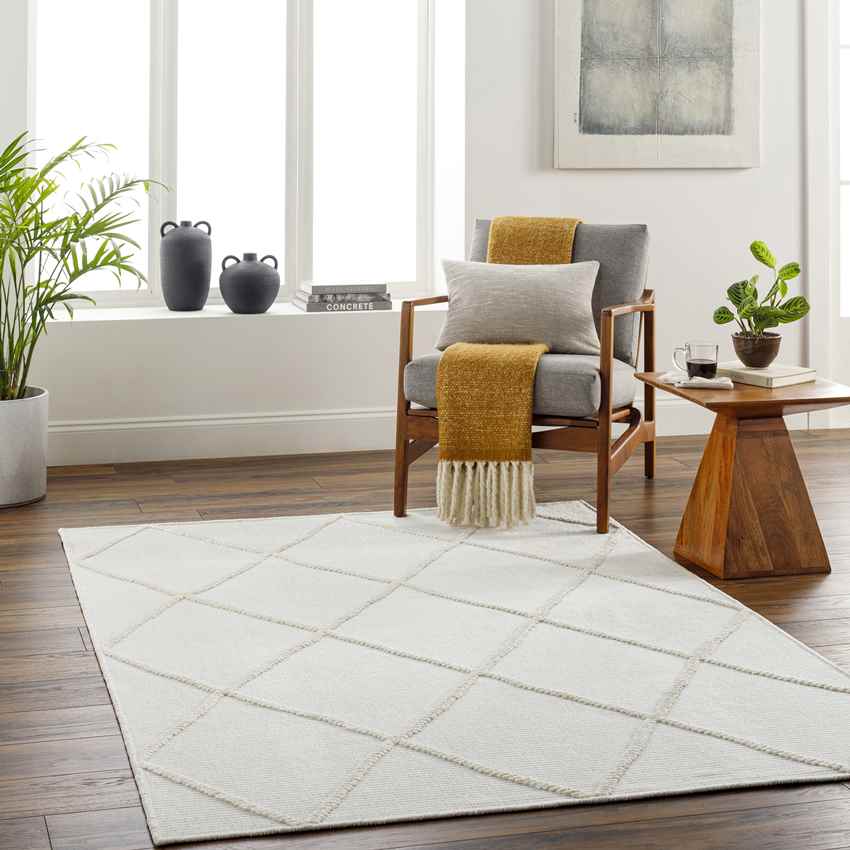 Alfombra lavable Buck Grove Global Ivory