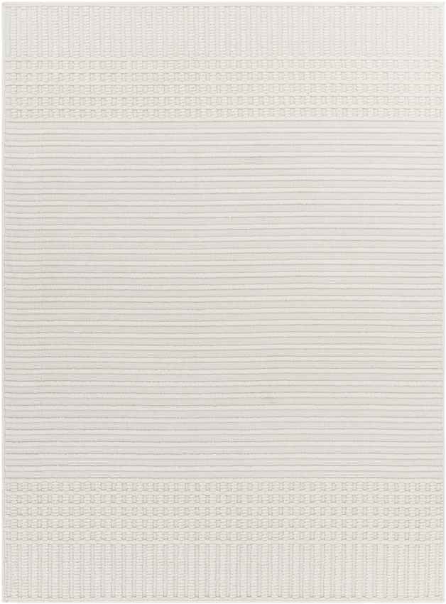 Alfombra lavable Burkesville Modern Ivory