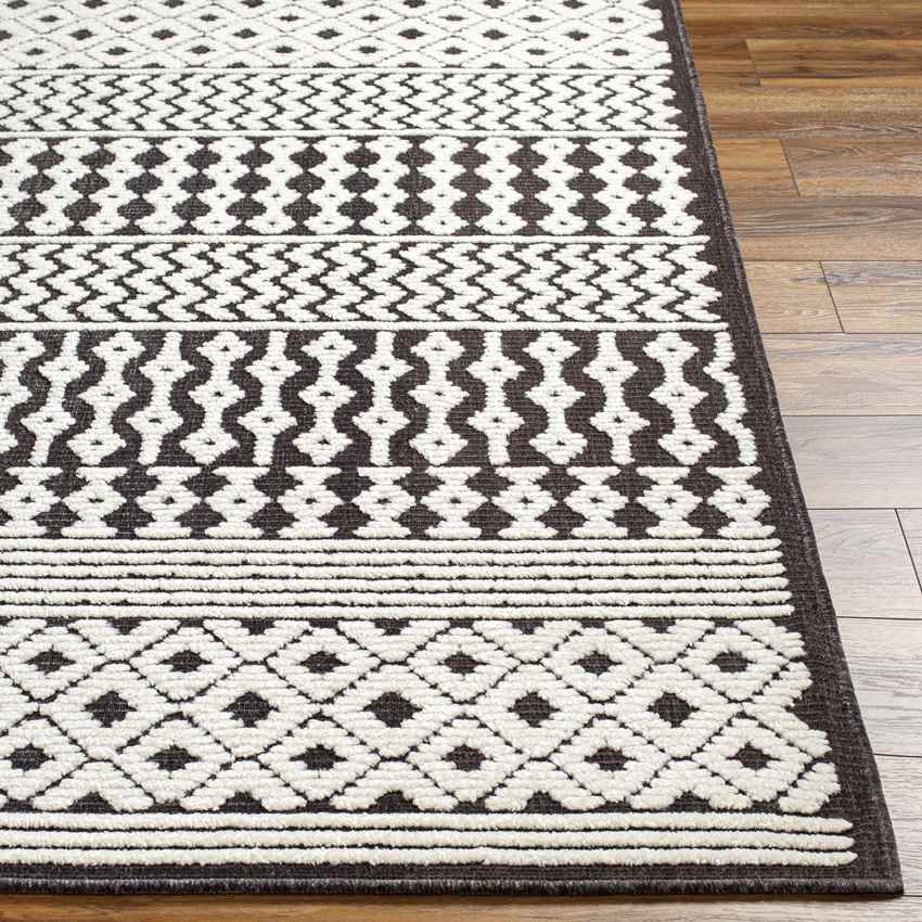 Alfombra lavable negra de Carrsville Cottage