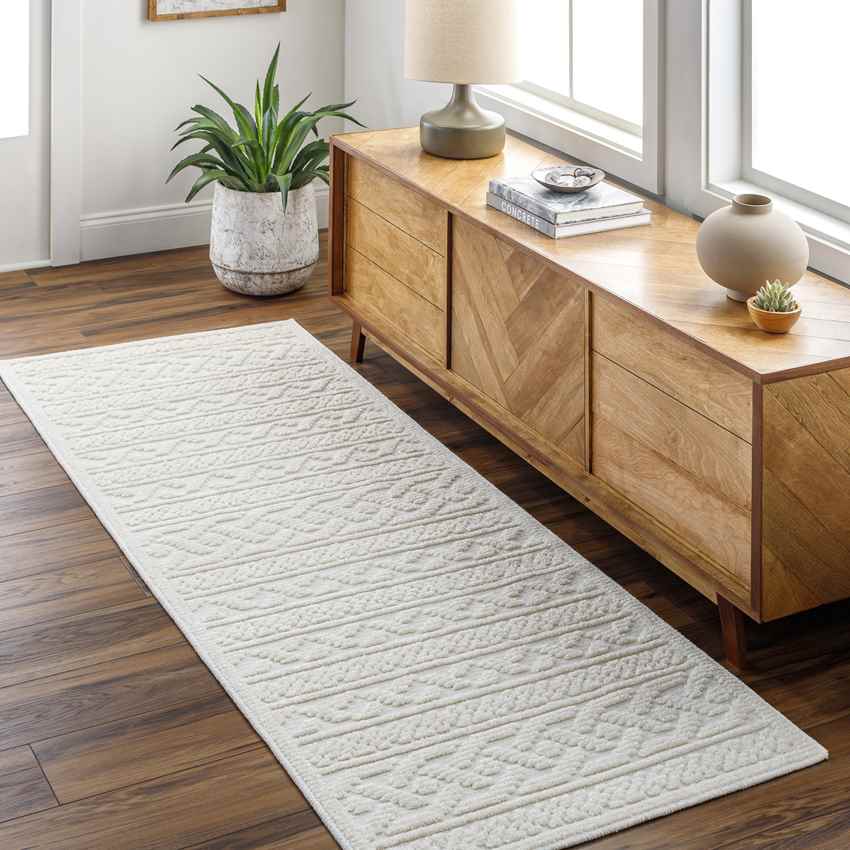 Alfombra lavable color crema Cedar Falls Cottage