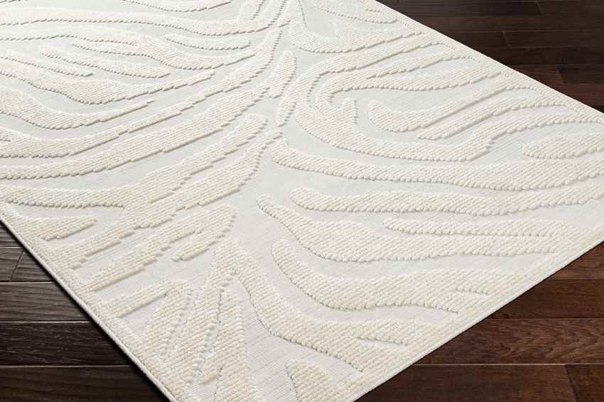 Cedar Vale Modern Light Gray/Ivory Washable Area Rug