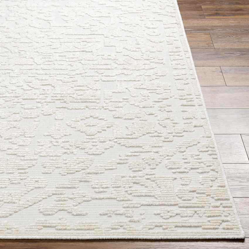 Centertown Cottage Ivory Washable Area Rug