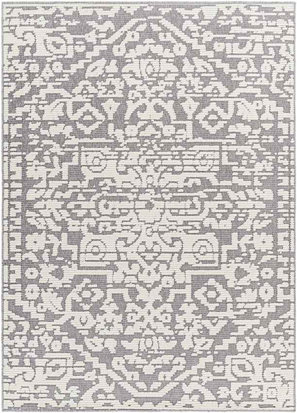 Centertown Cottage Charcoal Washable Area Rug