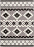 Cincinnati Rustic Black Washable Area Rug