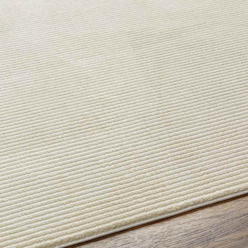 Alfombra moderna lavable en color beige Lynnette