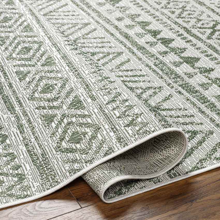 Goff Global Moss Green Area Rug