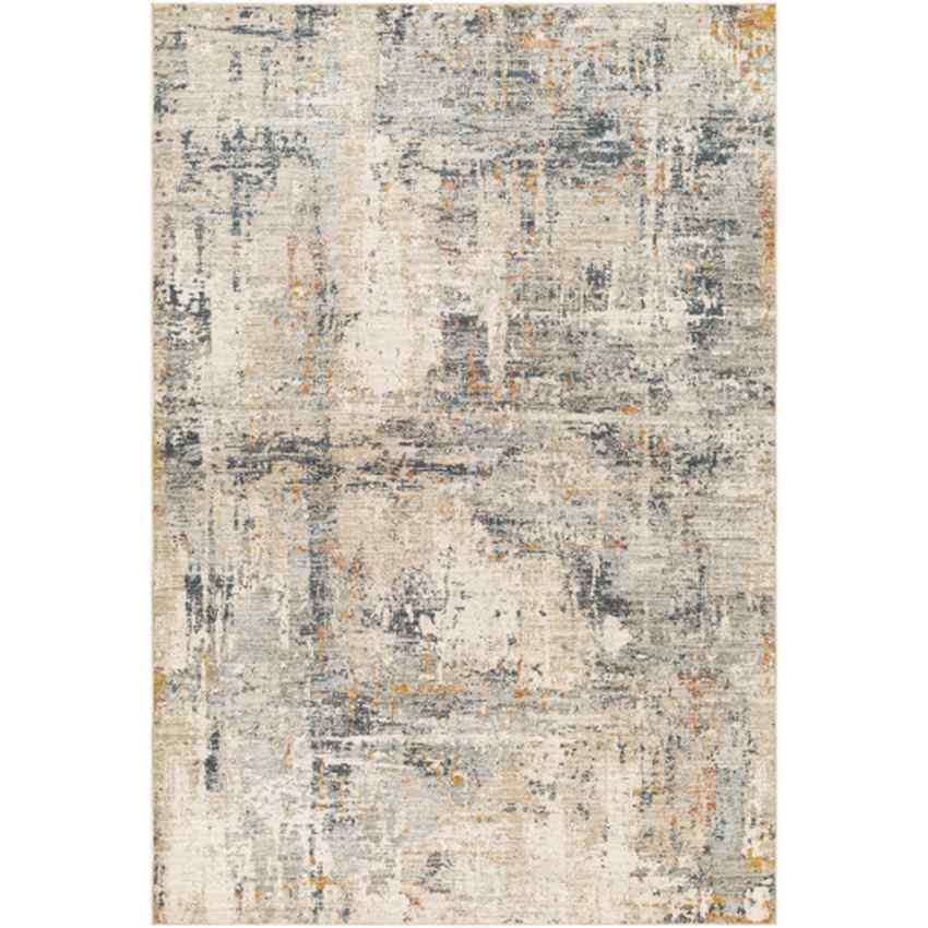 Atif Modern Charcoal/Light Brown Area Rug