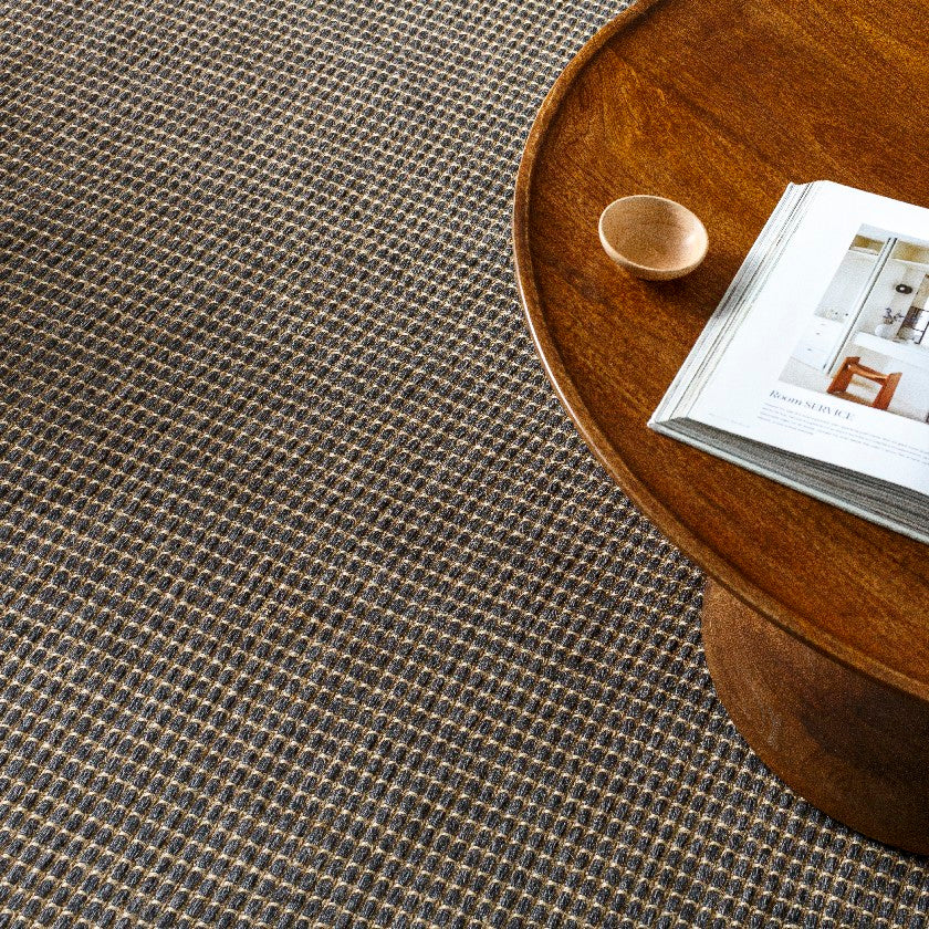 Alfombra Kimi Solid and Border Charcoal - Becki Owens x Livabliss