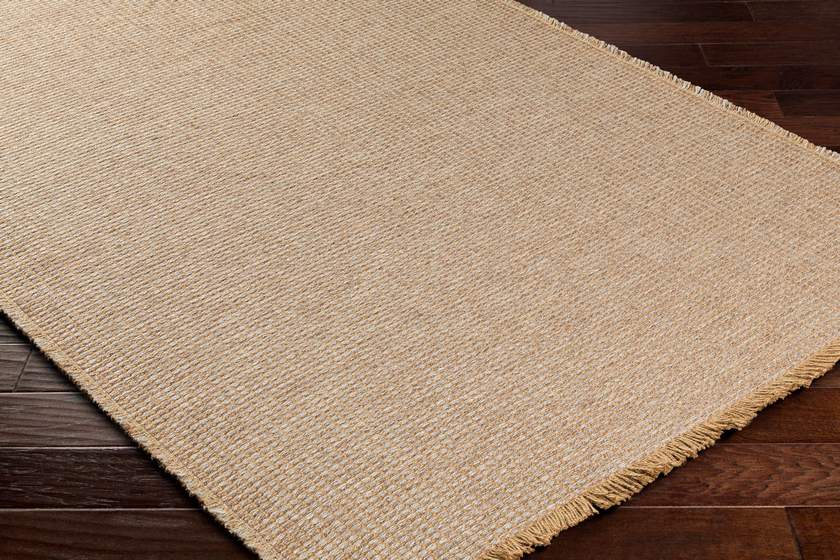 Alfombra Kimi Solid and Border Taupe - Becki Owens x Livabliss