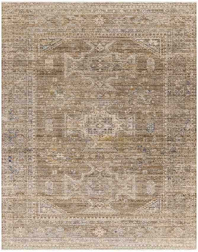 Margaret Traditional Golden Brown/Ivory Washable Area Rug - Becki Owens x Livabliss