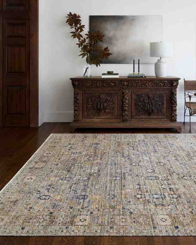 Margaret Traditional Dark Olive/Ivory Washable Area Rug - Becki Owens x Livabliss