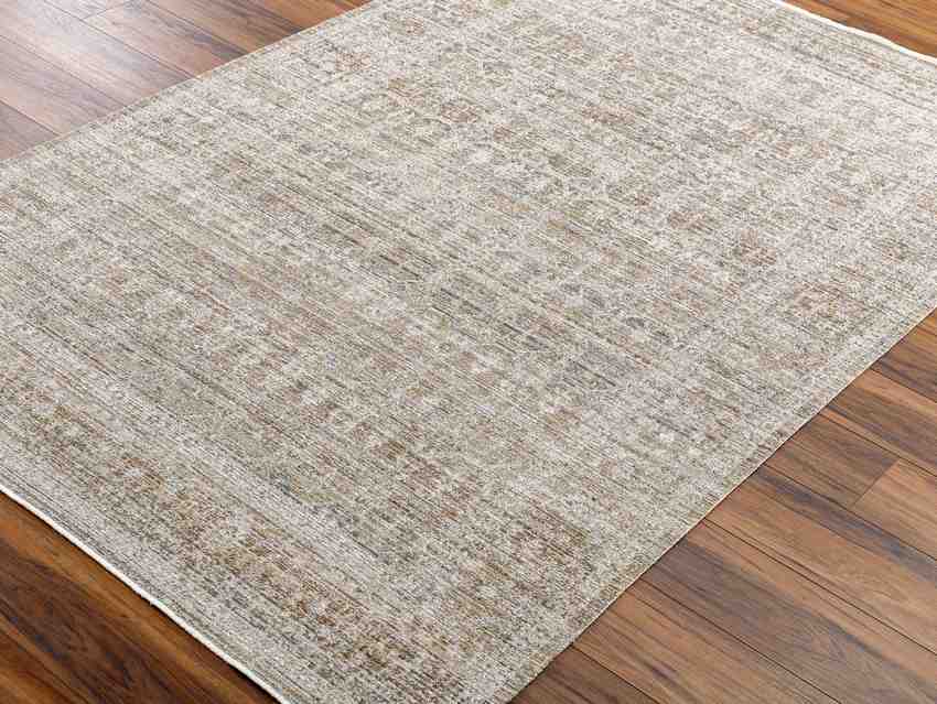 Margaret Traditional Dark Sage Washable Area Rug - Becki Owens x Livabliss