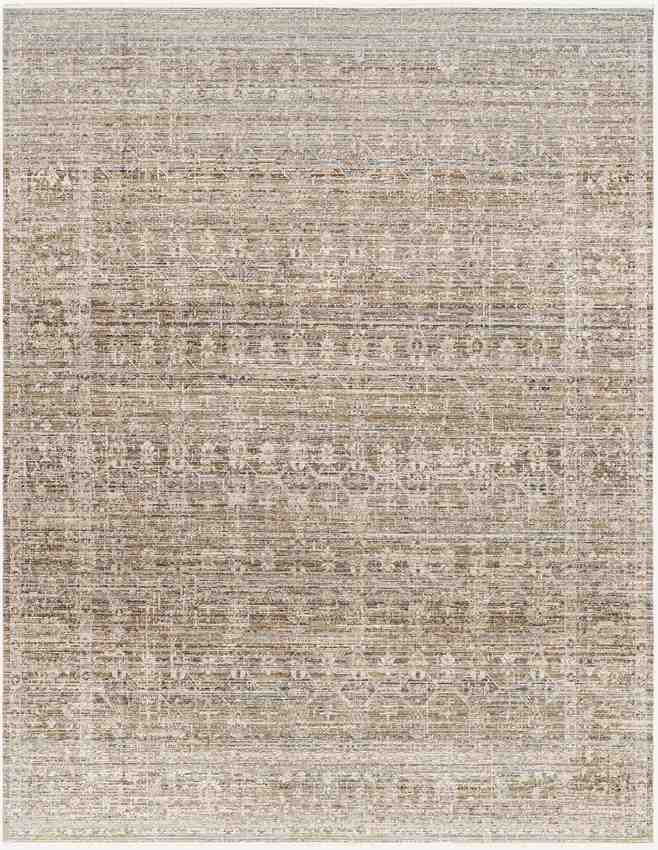 Margaret Traditional Dark Sage Washable Area Rug - Becki Owens x Livabliss