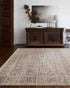 Margaret Traditional Dark Sage Washable Area Rug - Becki Owens x Livabliss