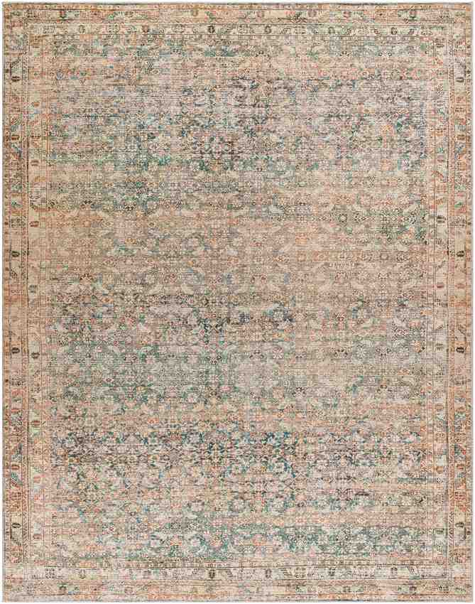 Marlene Traditional Light Brown/Emerald Area Rug - Becki Owens x Livabliss