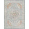 Doria Traditional Light Blue Washable Area Rug