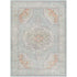 Doria Traditional Light Blue Washable Area Rug