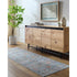 Carli Traditional Denim/Charcoal Washable Area Rug