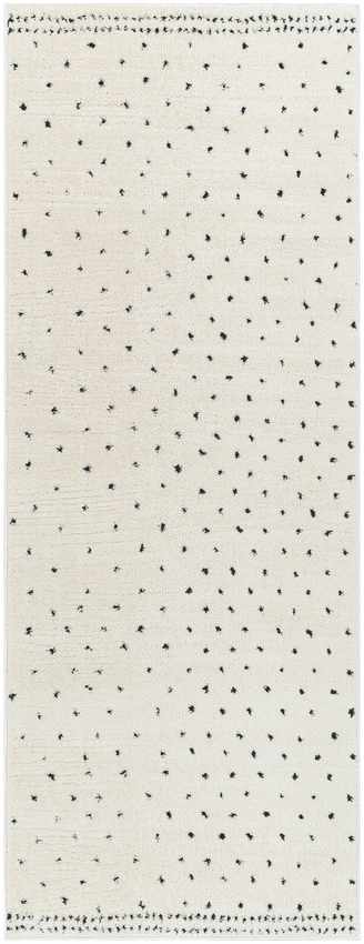 Monisha Modern Ivory/Black Area Rug