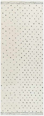 Monisha Modern Ivory/Black Area Rug