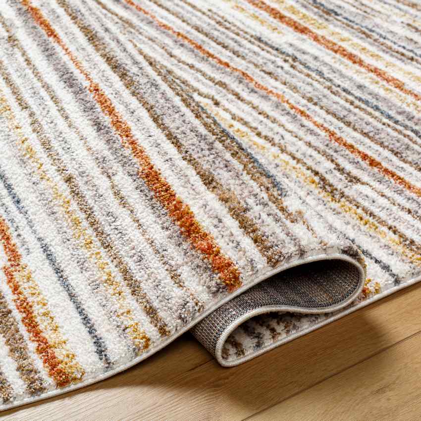 Chelsia Modern Medium Brown Area Rug