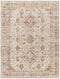 Clent Traditional Dark Brown Area Rug